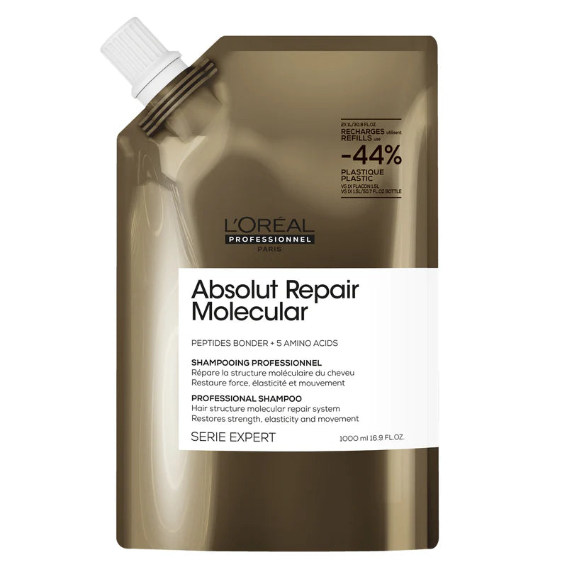 L'Oréal. Série Expert Shampoing Absolut Repair Molecular (Recharge) - 1000 ml