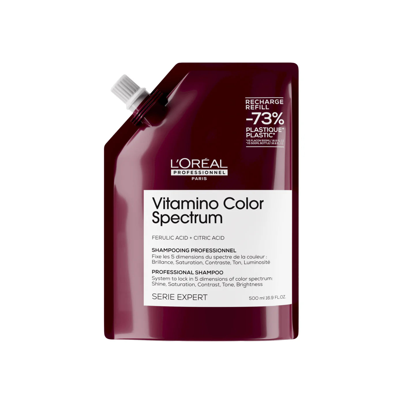 L'Oréal. Série Expert Shampoing Vitamino Color Spectrum (Recharge) - 500 ml