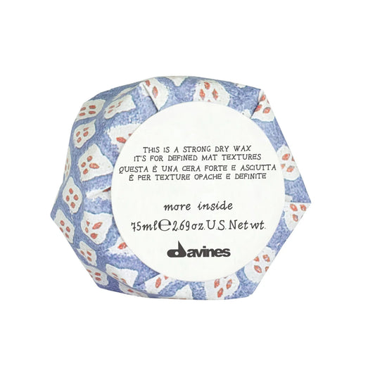 Davines. Cire Coiffante Sèche à Tenue Ultra Forte More Inside - 75 ml