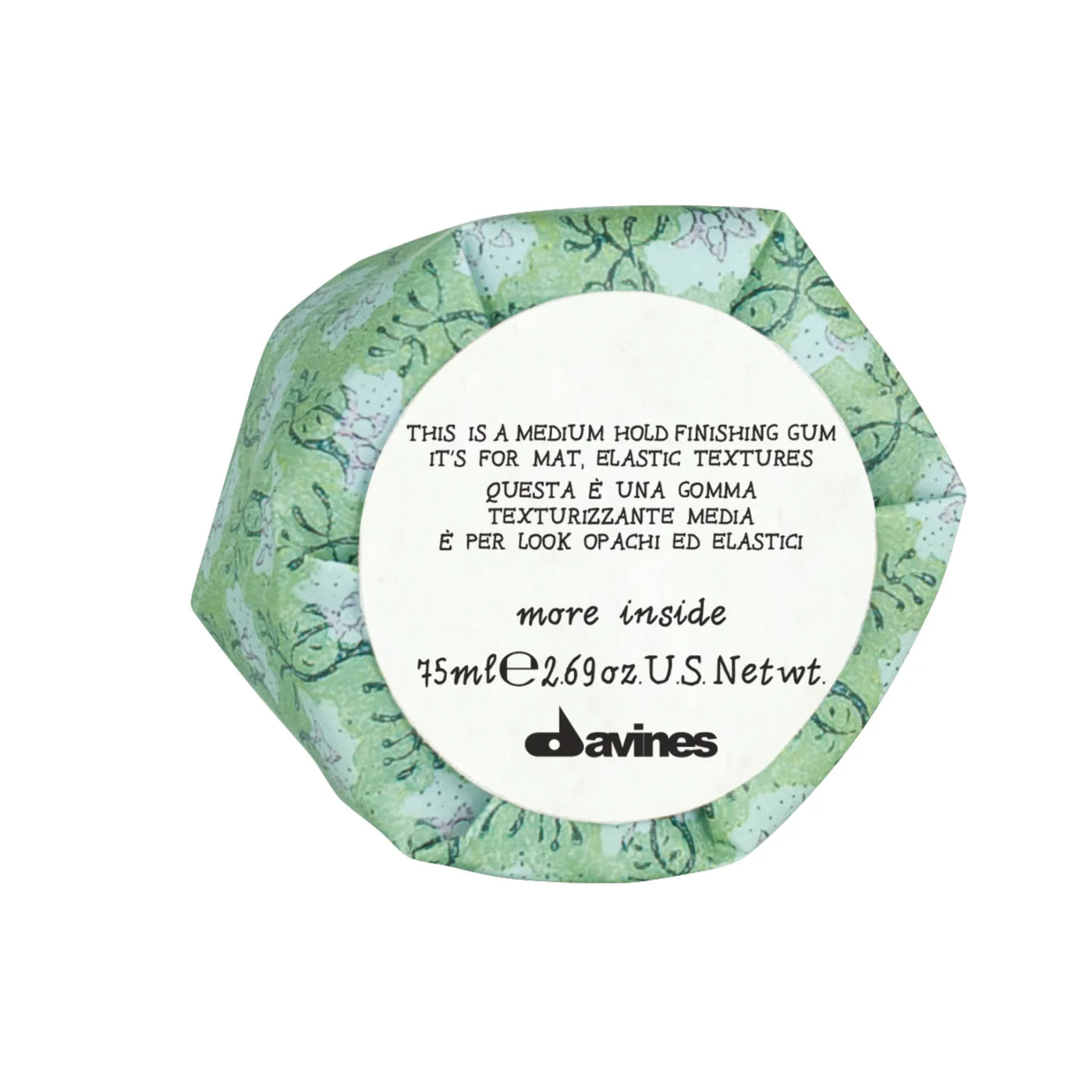 Davines. Gomme Coiffante More Inside Tenue Medium- 75 ml