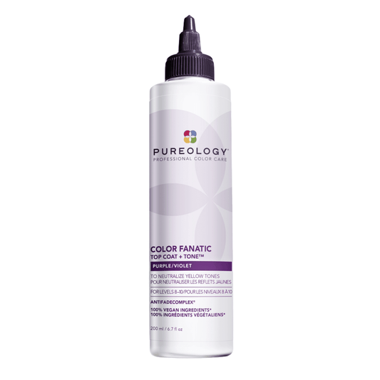 PUREOLOGY. COUCHE DE FINITION VIOLETTE TOP COAT + TONE COLOR FANATIC - 200 ML