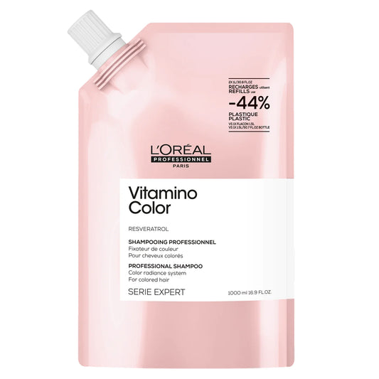 L'Oréal. Série Expert Shampoing Fixateur De Couleur Vitamino Color (Recharge) - 1000 ml