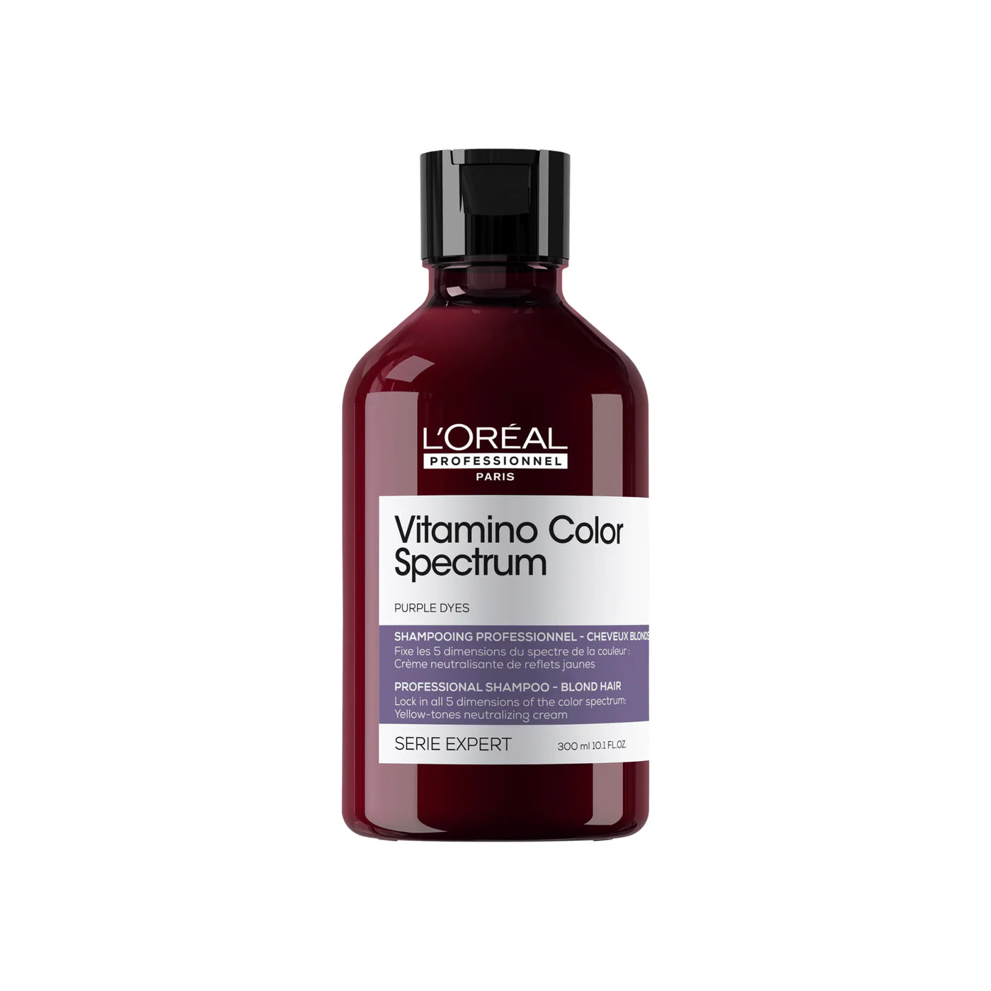 L'Oréal. Série Expert Shampoing Neutralisant Reflets Jaunes Vitamino Color Spectrum - 300 ml