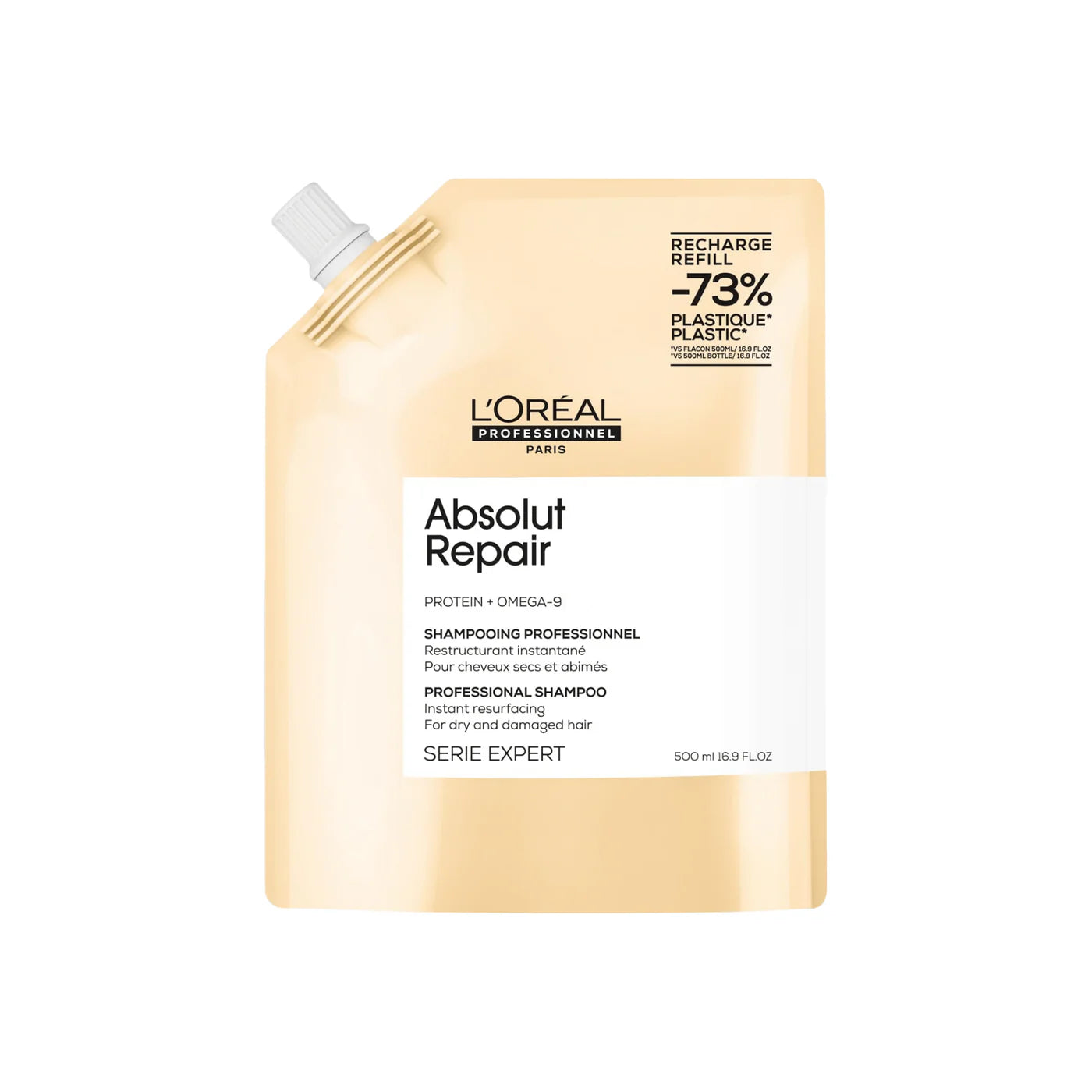 L'Oréal. Série Expert Shampoing Restructurant Absolut Repair (Recharge) - 500 ml