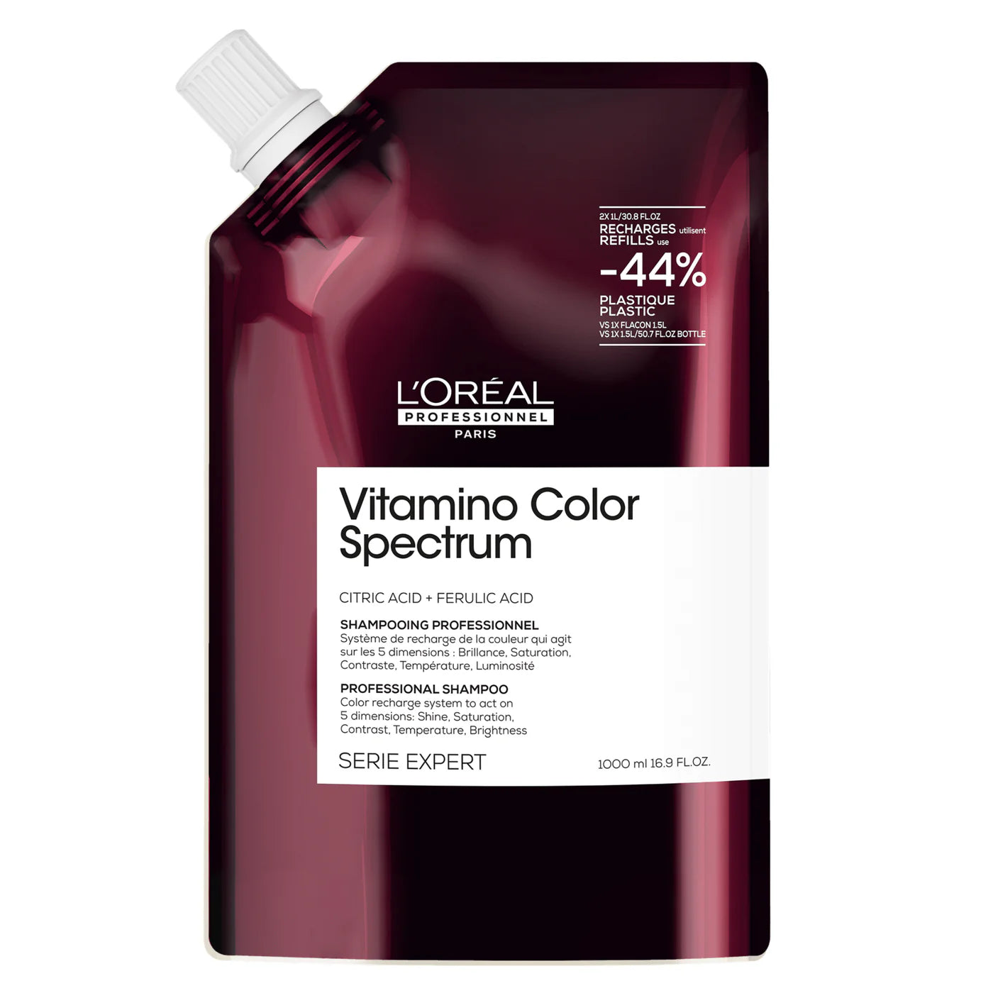 L'Oréal. Série Expert Shampoing Vitamino Color Spectrum (Recharge) - 1000 ml